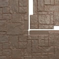 thumbnail image 3 of Ekena Millwork 49"W x 24 1/2"H x 1 1/4"D Castle Rock Stacked Stone, EverStone Faux Stone Siding Panel, Autumn Bronze, 3 of 11