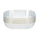 thumbnail image 1 of Plato de frutas Plato decorativo cuadrado Plato de frutas for el hogar Cocina Hotel Restaurante Plato de refrigerios Plato de dulces Juego de 4, 1 of 7
