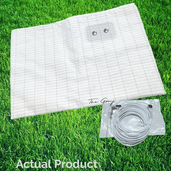 Grounding Sheet: 95% Organic Cotton and 5% Conductive Silver Woven Fabric for Better Health and Sleep