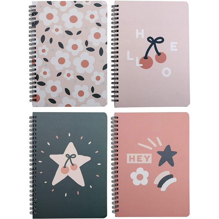 Notebook - 3 Pack A5 Lined Journal Notebooks, 8.3'' x 6'' Spiral Notebook,  Journal Notebook with Thick Paper, Classic College Ruled Notebooks for
