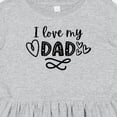 thumbnail image 4 of Inktastic I Love My Dad with Hearts Girls Toddler Dress, 4 of 5