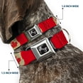 thumbnail image 2 of Buckle-Down Pet Collar, Dog Collar Metal Seatbelt Buckle, Canada Flag Painted, 20 to 31 Inches 1.5 Inch Wide, 2 of 8