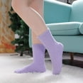 thumbnail image 4 of Dalrosia Womens Fuzzy Socks Cozy Fluffy Winter Cabin Slipper Warm Soft Microfiber Plush Home Sleeping Socks, 4 of 6