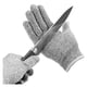 thumbnail image 2 of Guantes anticorte de alta resistencia, protección de nivel 5, guantes de seguridad anticorte, guantes resistentes a cortes, guantes de trabajo para tallar madera, carpintería y trabajar con, 2 of 6