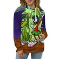 thumbnail image 5 of Looney Tunes Marvin The Martian Hoodie 3D Print Pullover Hooded Long Sleeve Sweatshirts Tops Blouse with Pocket for Mens Womens, 5 of 7