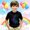 Black, variant on Boys T Shirts Round Neck Cartoon Print Back To School Short Sleeve T Shirt Top Fashion Casual Sports T-Shirt Preppy Tee for Boys & Girls