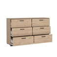 thumbnail image 6 of Tvilum Sofia 6 Drawer Double Dresser for Adults, Jackson Hickory, 6 of 16