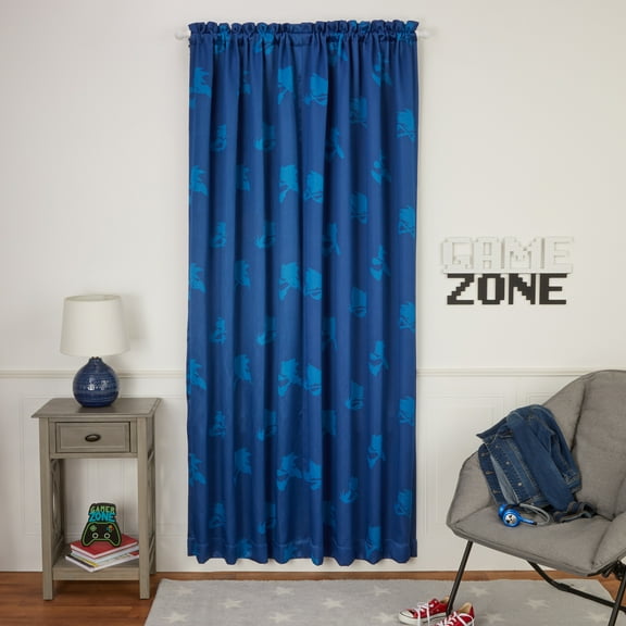 Sonic Kids Room Darkening Curtain Panel, 84" Length, Sega