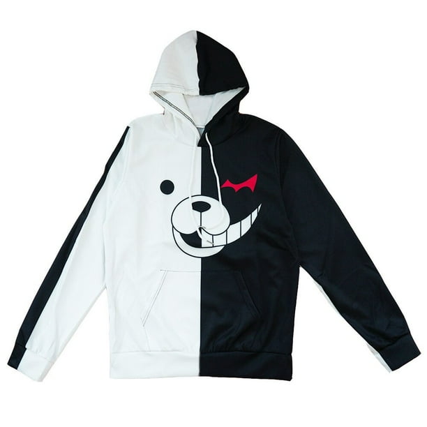 Danganronpa Monokuma Cosplay disfraz Unisex Sudadera con capucha Jersey chaqueta con capucha sueter diario abrigo Casual juego Anime abrigo4XXS Deng Xun unisex Walmart en linea
