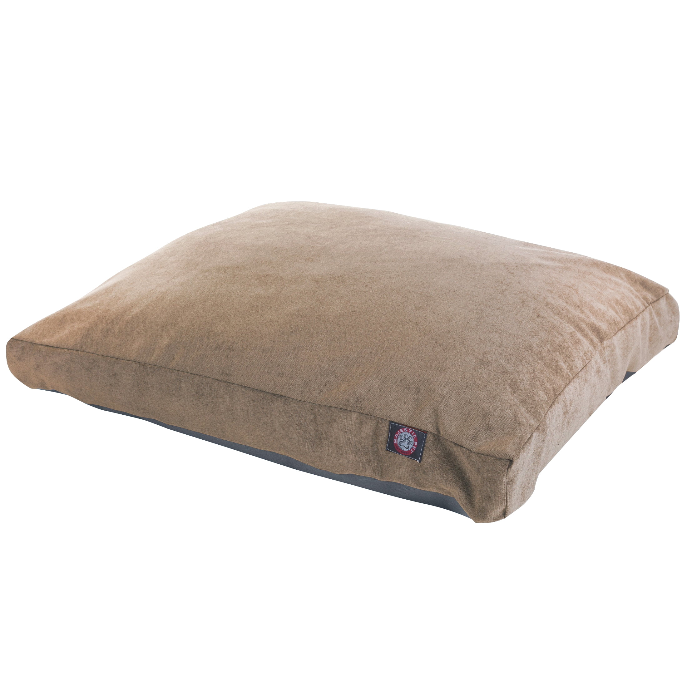Majestic Pet | Villa Velvet Rectangle Pet Bed For Dogs, Removable Cover, Pearl, Small