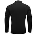 thumbnail image 5 of Sevevn Men Turtleneck Long Sleeve Slim Fit Pullover Classic Lightweight Knit Mock Neck Shirt Casual Fall Winter Base Layer Top Black S, 5 of 9