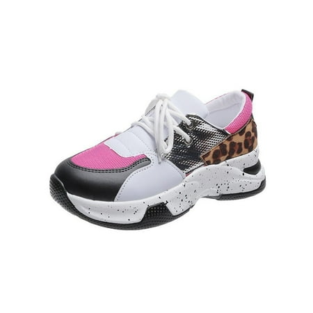 

Zodanni Ladies Athletic Shoes Comfort Sneakers Platform Fashion Sneaker Jogging Trainers Casual Non-Slip Fitness Workout Sport Shoe Rose Red 9