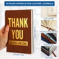 thumbnail image 6 of 10 Pcs Thank You Gifts for Employees A5 Leather Notebooks Inspirational Notebooks Thank You for Being Awesome Gifts for Coworker Employee Office Teacher Nurse Volunteer(Novel)$$Office, 6 of 6