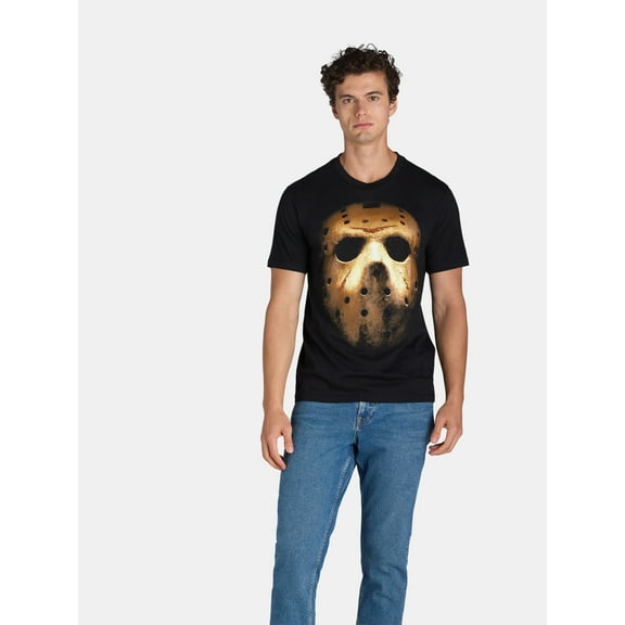 Friday the 13th Men's Graphic Tee with Short Sleeves, Sizes S-3XL