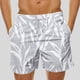 thumbnail image 4 of Pantalones Cortos de Cintura Elástica de los Hombres Hawaiian Floral Print Casual, Pantalones de Baño Ligeros de Cuatro Lados, 4 of 5