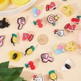 thumbnail image 3 of 27 piezas de 9 estilos de dijes para cordones de zapatos, cadena decorativa de plástico con forma de corazón, cereza y arcoíris, adaptadores con hebillas., 3 of 7