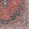 thumbnail image 5 of Contemporary Home Living 3.25' x 5' Medallion Floral Area Throw Rug - Red and Cream, 5 of 7