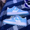 thumbnail image 2 of Ni&ke Air Force 1 '07 'Nail Art-Celestine Blue' WMNS 11.5/Mens 10 DX2937-100, 2 of 6