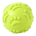 thumbnail image 2 of Pelota de juguete para perros resistente a mordeduras y chirriante, juguete masticable para entrenamiento de mascotas. Verde, 2 of 9