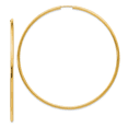 thumbnail image 1 of 14k Yellow Gold Endless Hoop Earrings Round, 1 of 7