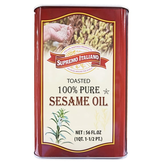 Supremo Italiano 100% Pure Toasted Sesame Oil | Kosher | 56 fl. oz.