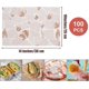 thumbnail image 2 of 100 hojas de papel para envolver queso, papel para envolver alimentos, impermeable y resistente al aceite, para sándwich/pan/pastel, 2 of 5