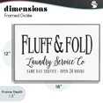 thumbnail image 5 of Stupell Industries Traditional Fluff & Fold Laundry Gray Framed Giclee Art, 18 x 12, by Lettered and Lined, 5 of 9