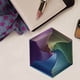 thumbnail image 5 of Fiudx Juguete Antiestrés Geométrico, Diseño Sensorial Hexagonal, Calmante y Antiestrés, Estampados Intrincados, Control de La Ansiedad, Herramienta Portátil para La Atención Plena, Juguete Antiestrés, 5 of 6