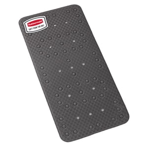 Rubbermaid Soft Foam Tub Mat, Non-Slip, Grey