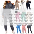 thumbnail image 3 of Kttectoa Jumpsuits for Women Hooded Zip up Jumpsuit Elastic Waist with Pockets Solid Trendy Athleisure Fall Winter Wear, 3 of 5