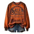 thumbnail image 6 of Womens Tops Fall Sales Witch Graphic Print Lightweight Pullover Halloween Sweatshirt for Women, 6 of 6