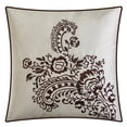 thumbnail image 4 of Lanco Dustin Damask 7-Piece Comforter Set, Brown, California King, Fill Polyester, 4 of 5