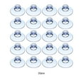 thumbnail image 4 of keepw 20 Pieces Transparent Mushroom Head Suction Cups Home Office Vehicle Tabletop Mirror Sucker Hanging Tool 2cm Diameter, 4 of 6