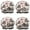 Yorkie and Pioneer, variant on Shower Caps,Yorkie with Pioneer Flower Waterproof Shower Cap for Women 4 Pieces,Double Reusable Hair Cover for Shower PEVA Elastic Stretch Hem