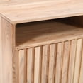 thumbnail image 3 of Jofran Ryder 60" Modern Fluted Door Solid Wood Console Storage TV Stand Cabinet, 3 of 5