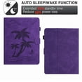 thumbnail image 5 of Case for Universal 7.5"-8.5" Inch  All Tablet Case Released,PU Leather Embossed Coconut Tree Slim Case with Pencil Holder Card Slot Protective Smart Cover,Purple, 5 of 5