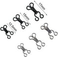 thumbnail image 2 of 50 Set Sewing Hooks And Eye Closures For Bra And Clothes, Silver And Black, 3 Sizes, 2 of 4