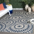thumbnail image 2 of SAFAVIEH Courtyard Lidija Geometric Indoor/Outdoor Area Rug, Blue/Beige, 5'3" x 7'6", 2 of 8