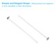 thumbnail image 4 of Uxcell 400Pcs 1.18x0.12" Conectores de Candelabro de Aluminio Clips de Cristal de Candelabro, Plata, 4 of 5