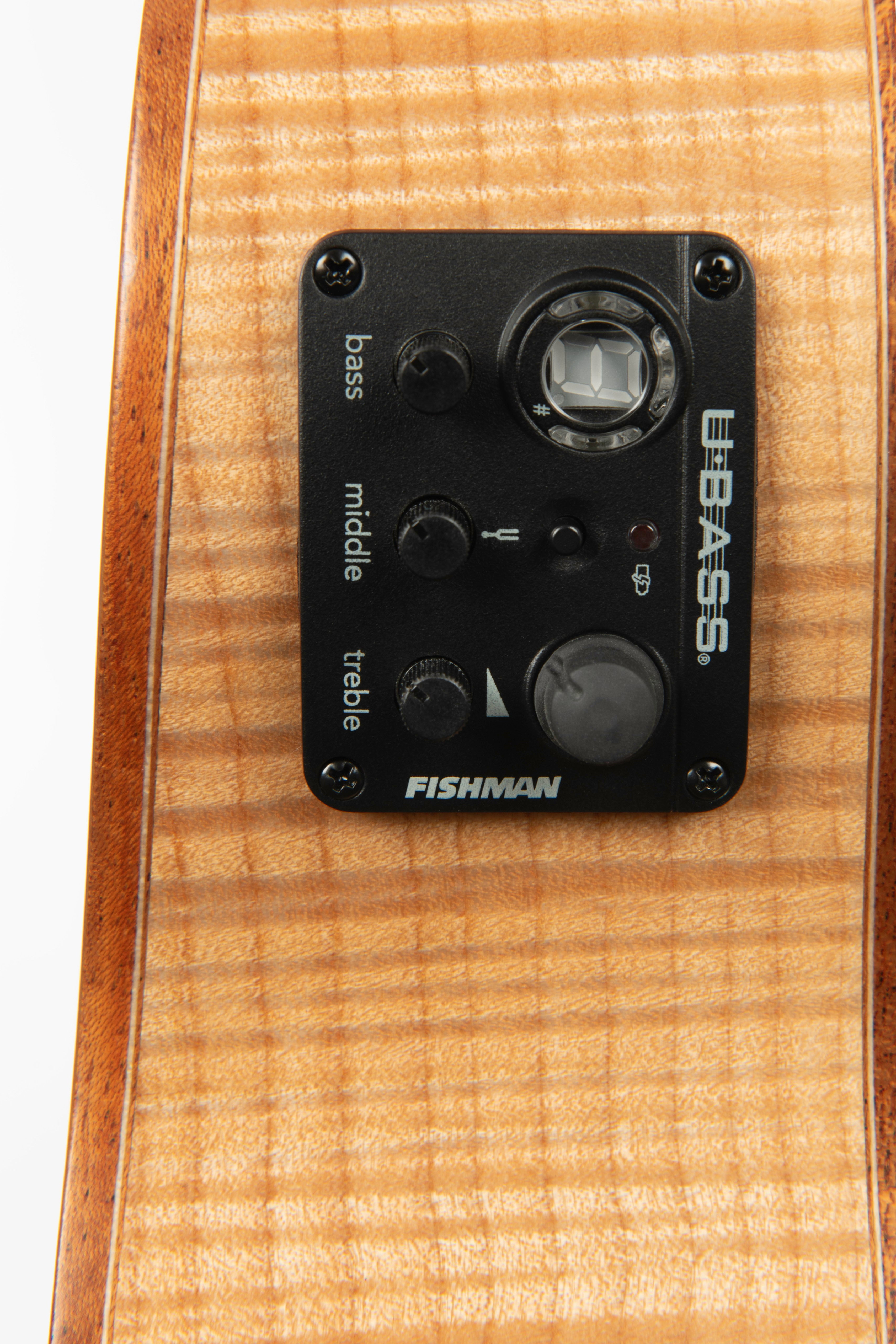 Kala UBASS-FM-FS Flame Maple Fretted Acoustic-Electric U-Bass Kala UBASS-FM-FS Flame Maple Fretted Acoustic-Electric U-Bass