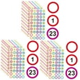 thumbnail image 4 of Set of 3 Clear Labels Self-adhesive Number Sticker Assorted Color Stickers, 4 of 8