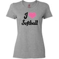 thumbnail image 3 of Inktastic I Love Softball Girls Sports Women's T-Shirt, 3 of 5