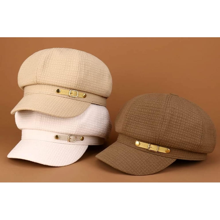 Women Newsboy Caps Warm Visor Beret Hat Cozy Trendy Vintage  display picture 1