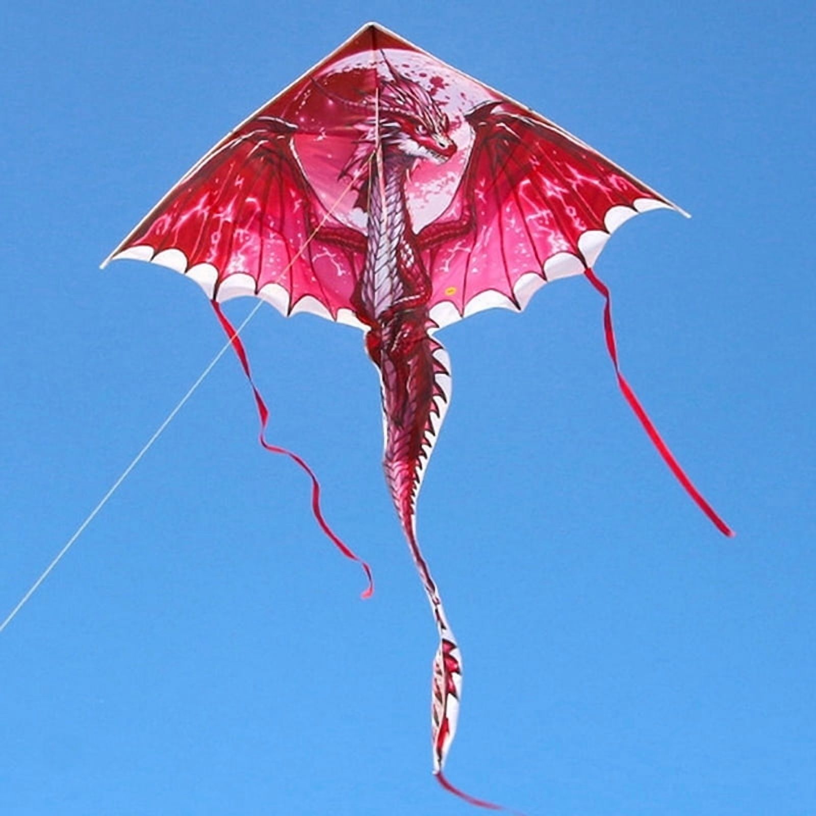 1 Piece 1.4M Large Dragon Kite For Kids And Adults Huge Pterosaur Kite Come Tail Easy To Fly Kites Outdoor Toy
