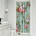 thumbnail image 2 of Waterproof Pioneer Shower Curtain 36x72 Inch Polyester Unique Colorful Floral Shower Curtain for Bathroom Hotel Home Decor with 7 Plastic Hooks, 2 of 5