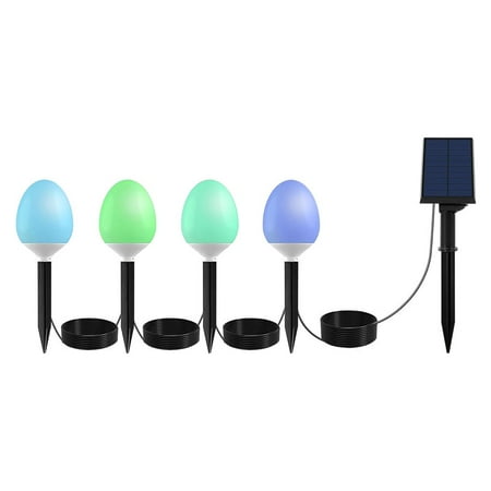 

Solar Bulb Plug-in Light LED Solar Bulb Plug-in Light Highlight Round Ball Bulb Plug-in Lamp with Waterproof Four Lights for Outdoor Lawn