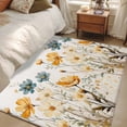 thumbnail image 4 of Watercolor Flowers 4x6 Area Rugs for Living Room, Floral Non Slip Floor Mat Washable Low-Profile Indoor Carpet for Bedroom, Dining Room, Bathroom, 4 of 9