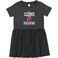 thumbnail image 3 of Inktastic I Love Airshows Girls Toddler Dress, 3 of 5
