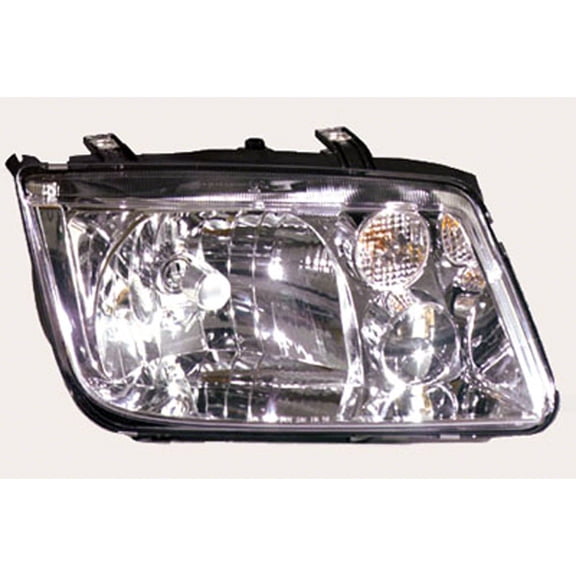 KAI New Economy Replacement Passenger Side Headlight Lens And Housing, Fits 1999-2002 Volkswagen Jetta