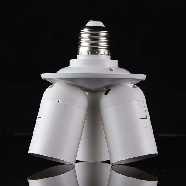 Lámpara 3/4 in1E27 Adaptador de bombilla de de luz de divisor de enchufe de base (E27-3E27) Sywqhk Para estrenar